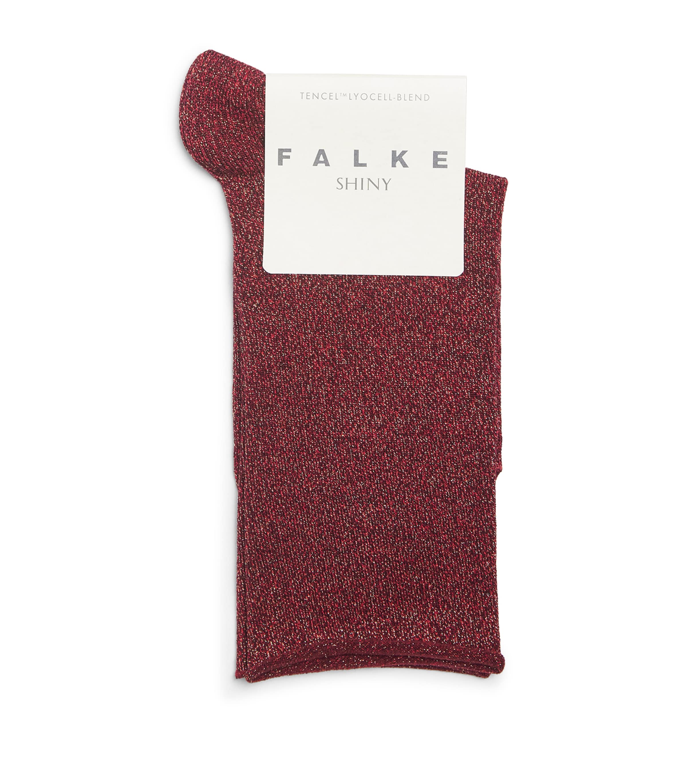 Falke Womens Shiny Socks Barolo Image 1