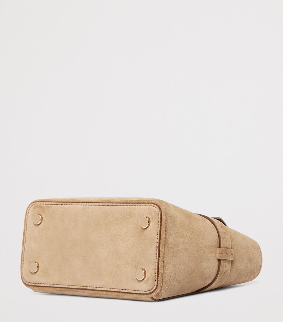 Max Mara Mini Suede Margaux Top-Handle Bag Beige Image 5