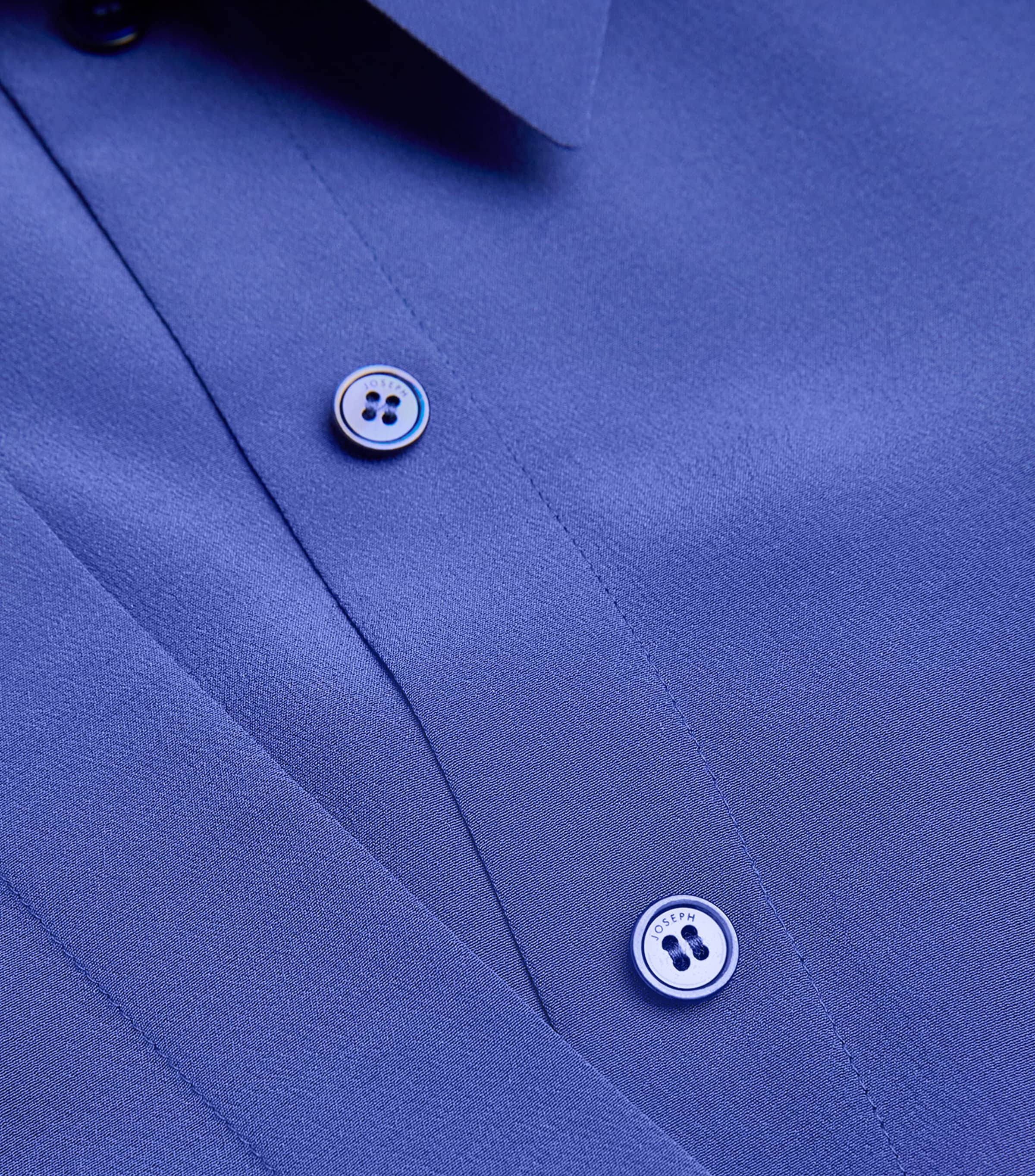 Silk Bold Blouse COBALT Image 5