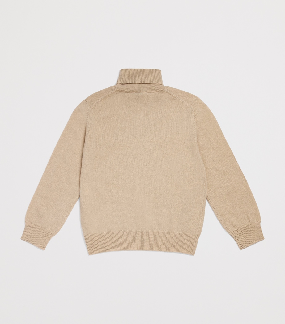 Virgin Wool Rollneck Sweater (3-14 Years) 122BIRCH Image 2