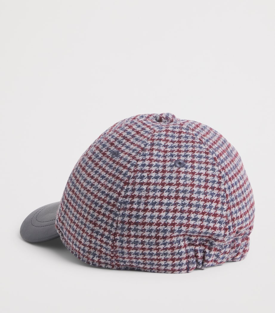 Emporio Armani Kids Virgin Wool Logo Baseball Cap Artwok Image 2