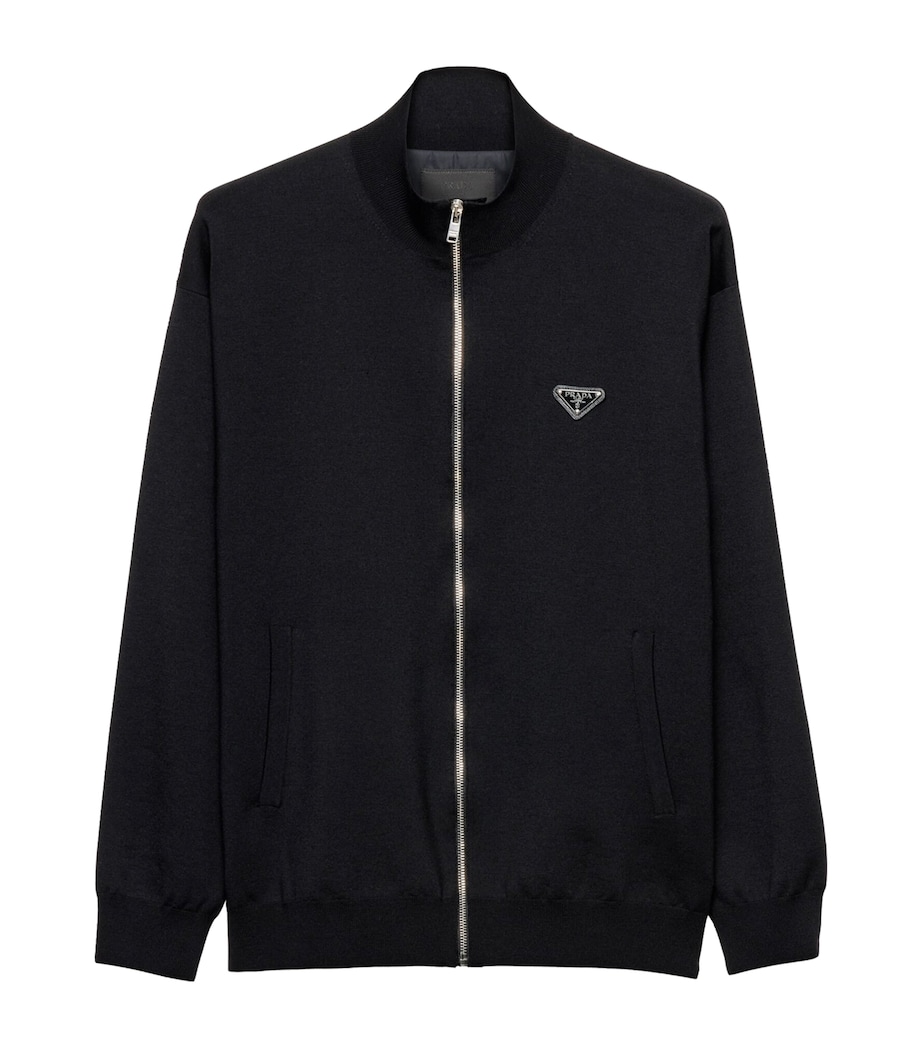 Superfine Wool Bomber Jacket F0002 Image 1