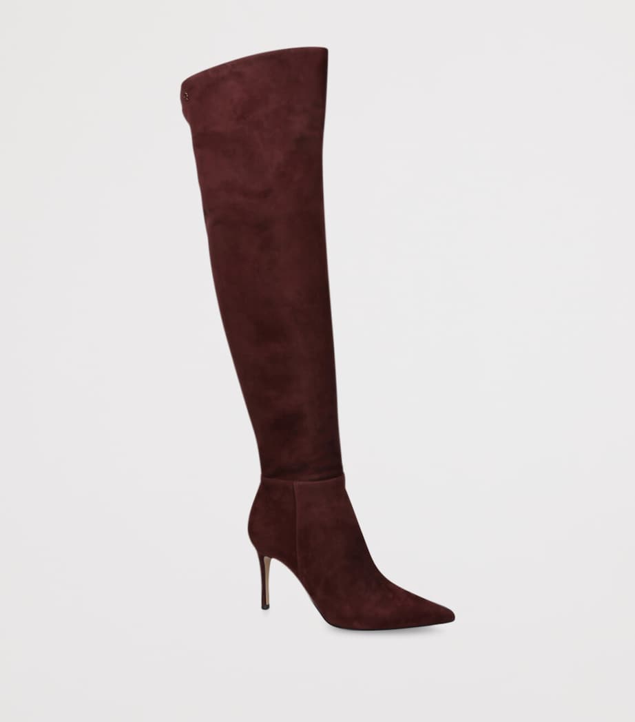 Suede Jules Over-the-Knee Boots 85 WINE Image 3