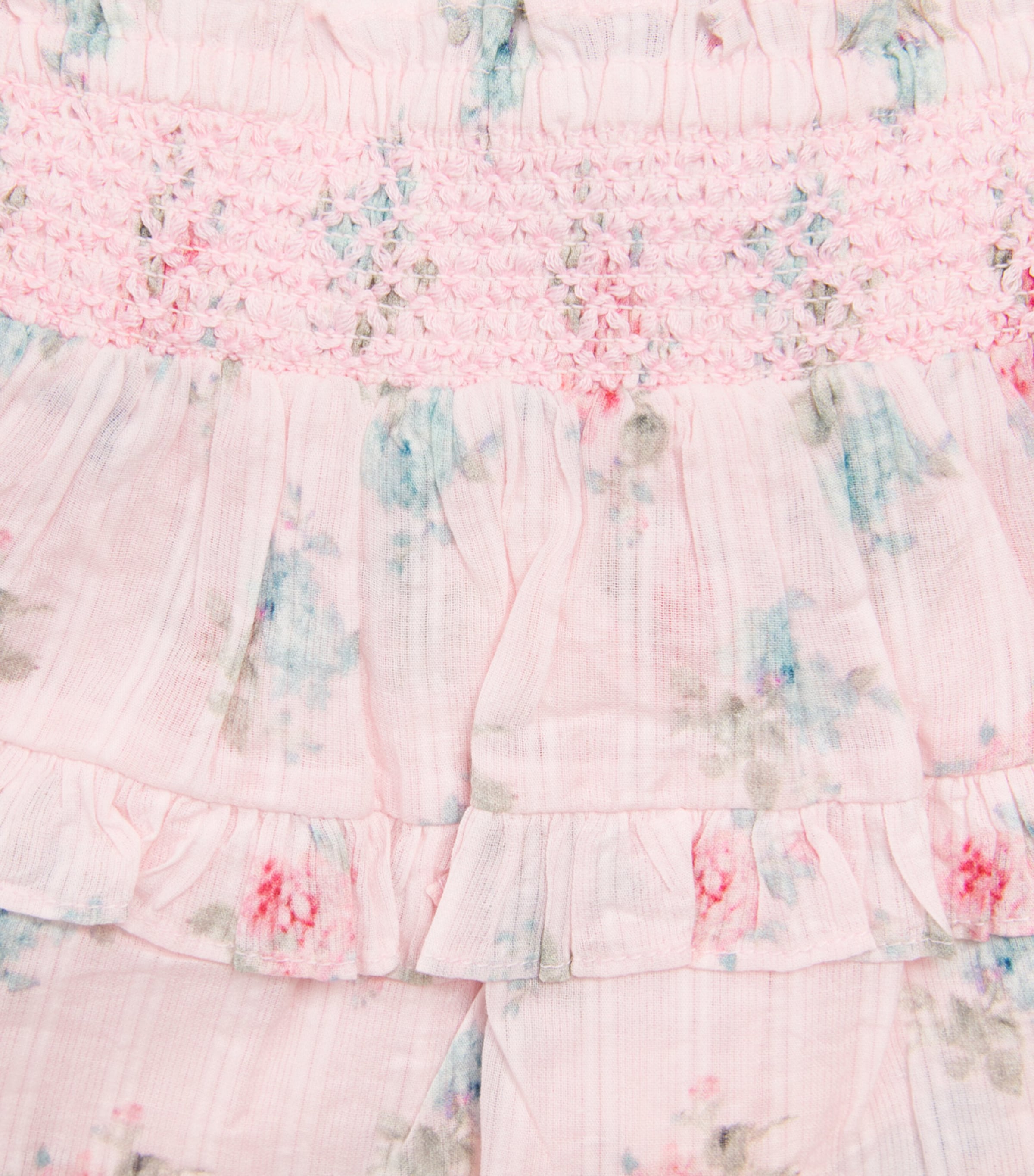 LoveShackFancy Cotton Printed Billie Skirt (2-6 Years) Eudrseau De Rose Image 3