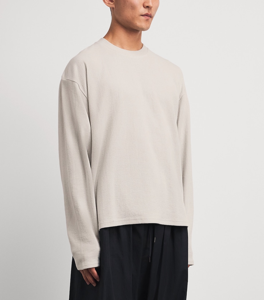 Won Hundred Mens Cotton Steven Long-Sleeve T-Shirt Dawn Blue Image 4