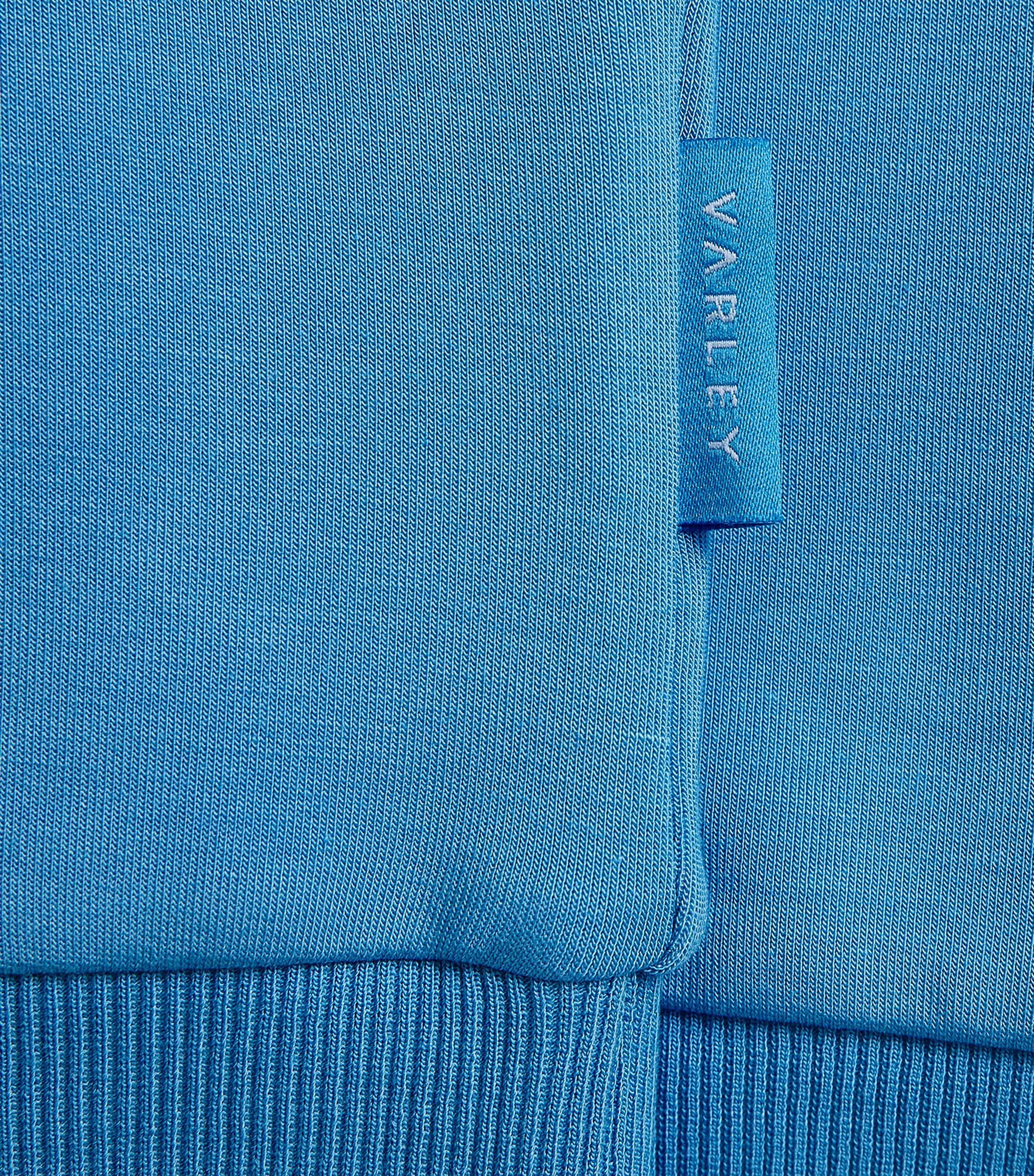 Varley Womens Ritchie Quarter-Zip Sweatshirt Azure Blue Image 6