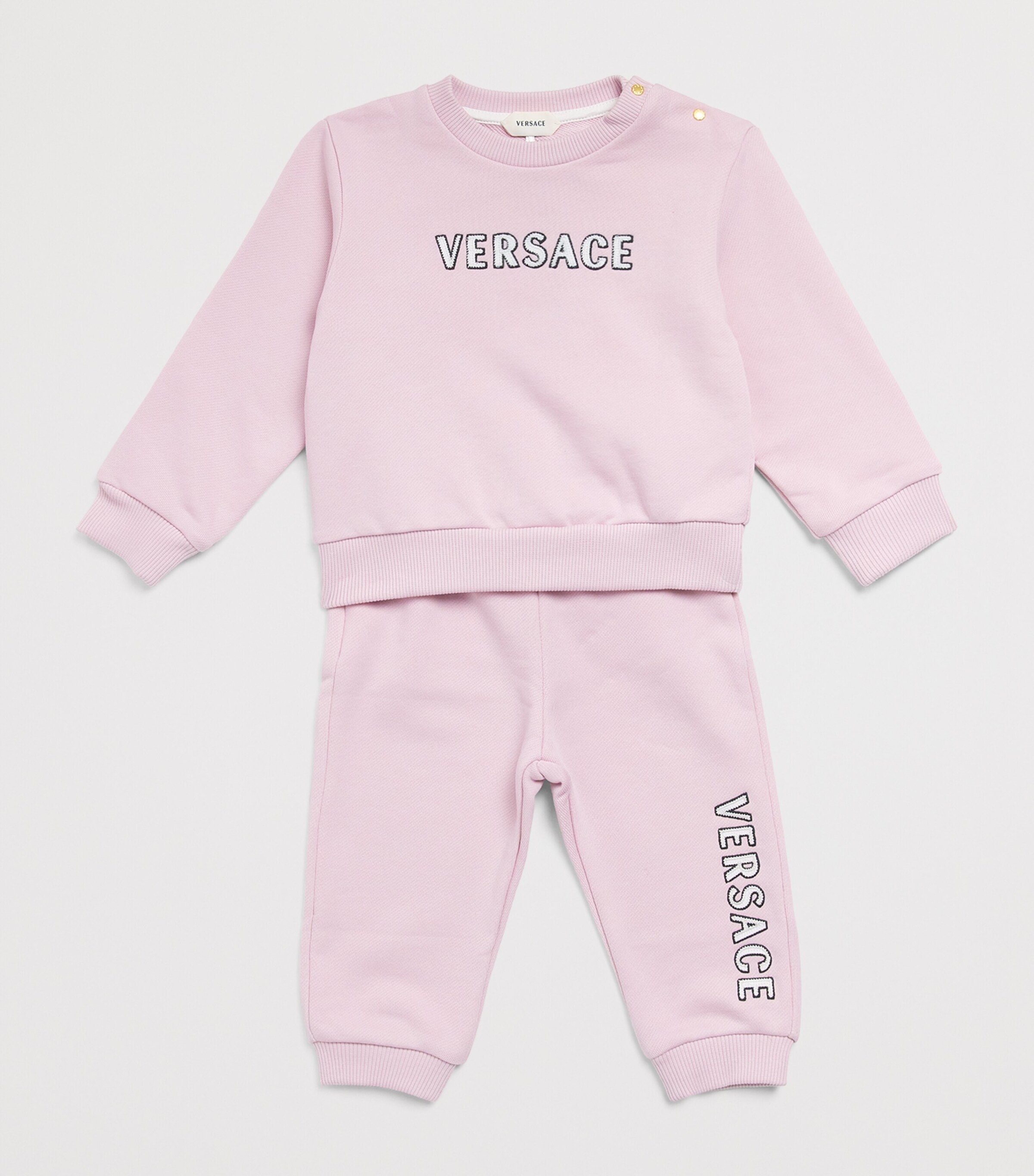 Versace Kids Cotton Embroidered Logo Sweatshirt (6-36 Months) Image 3