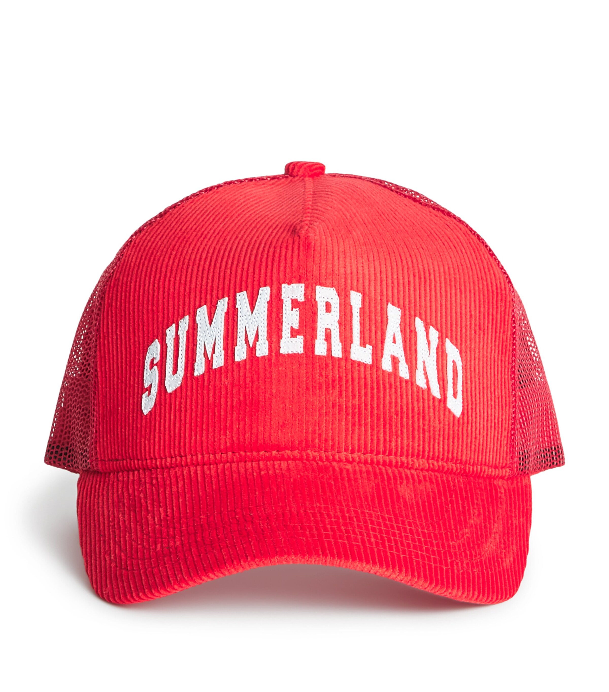 Nahmias Corduroy Summerland Trucker Hat Cherry Image 1