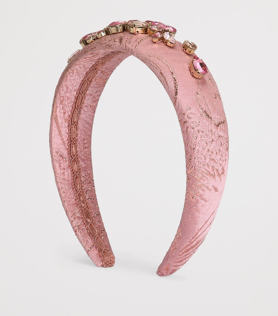 Dolce&Gabbana Kids Embellished Headband Jacquard Image 2