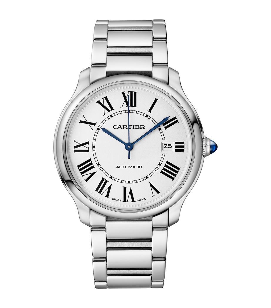 Stainless Steel Ronde Must de Cartier Watch 40.6mm SILVER Image 1