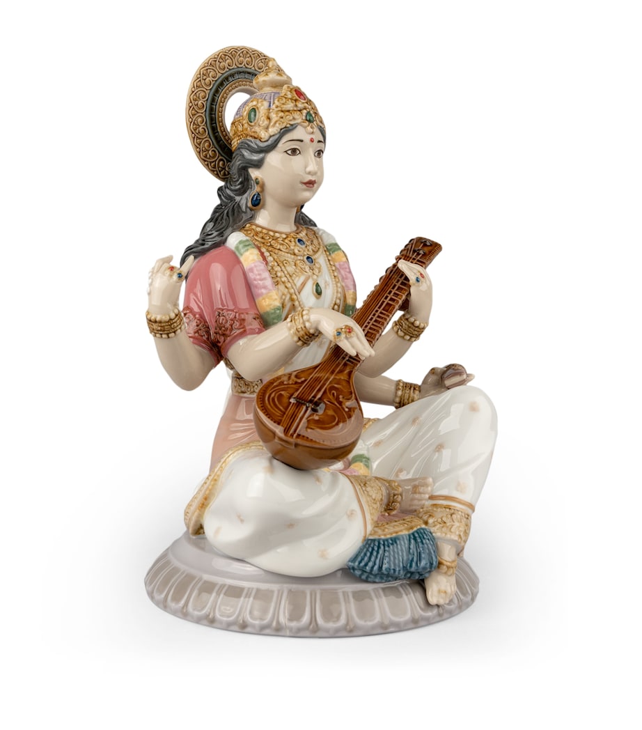 Lladró Goddess Saraswati Figurine Image 2