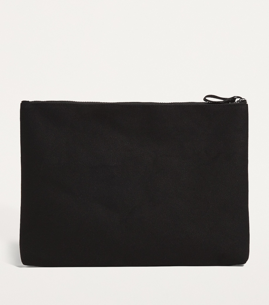 Large Cotton Logo Pouch BLACK Image 2