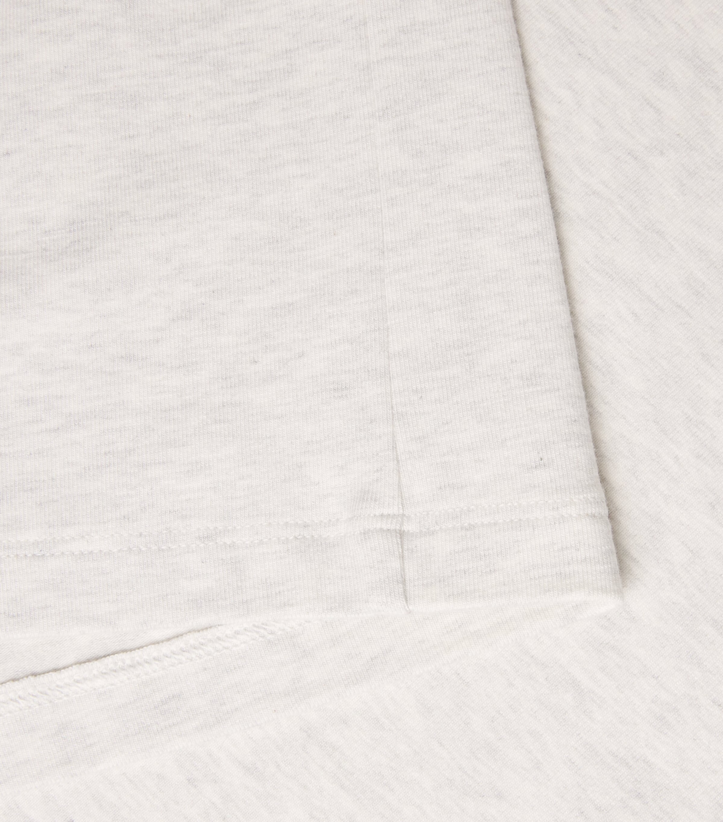 Skims Mens Cotton Relaxed T-Shirt Chalk Heather Image 6