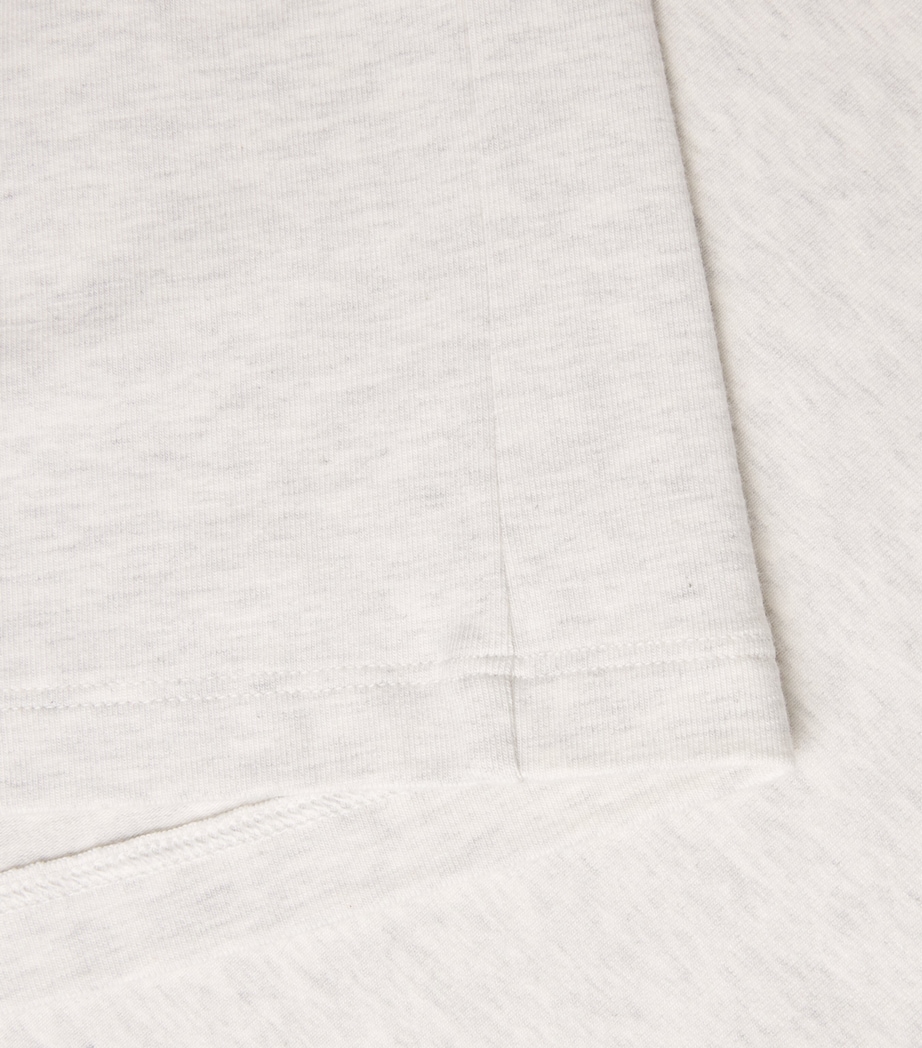 Skims Mens Cotton Relaxed T-Shirt Chalk Heather Image 6