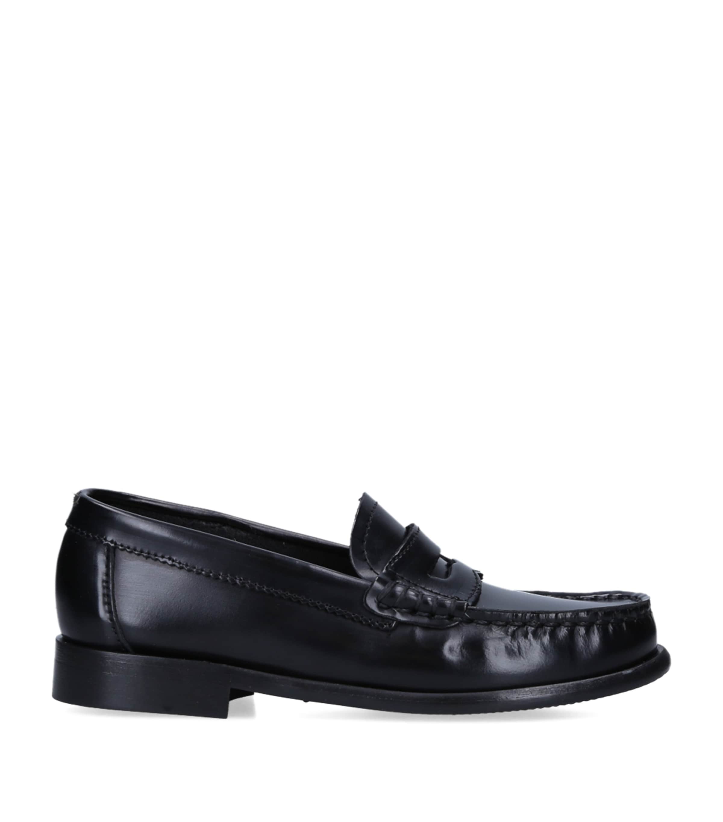 papouelli Leather London Loafers Black Image 3