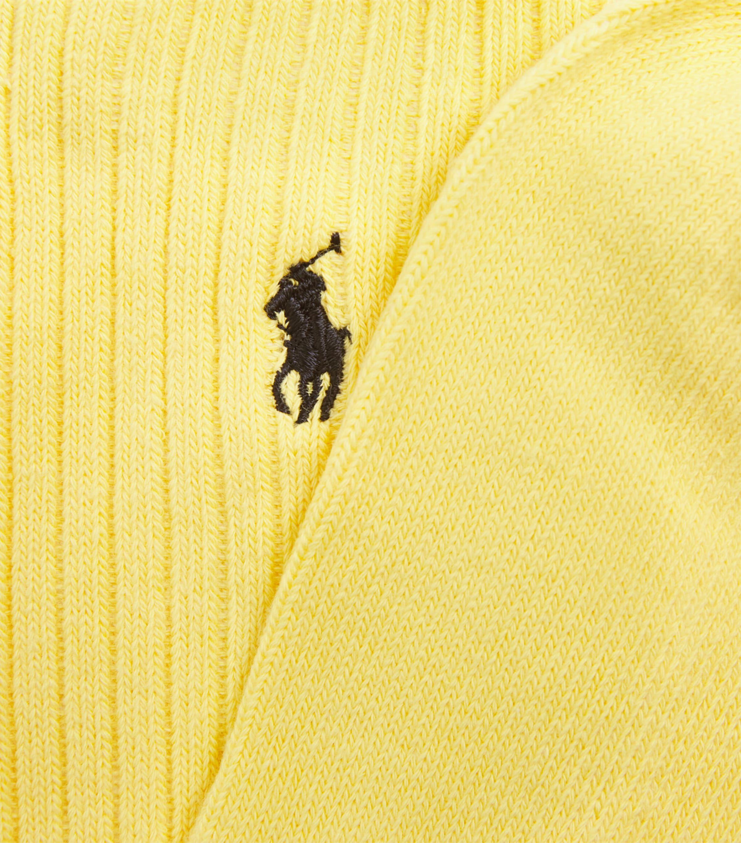 Cotton-Blend Classic Crew Socks YELLOW Image 2