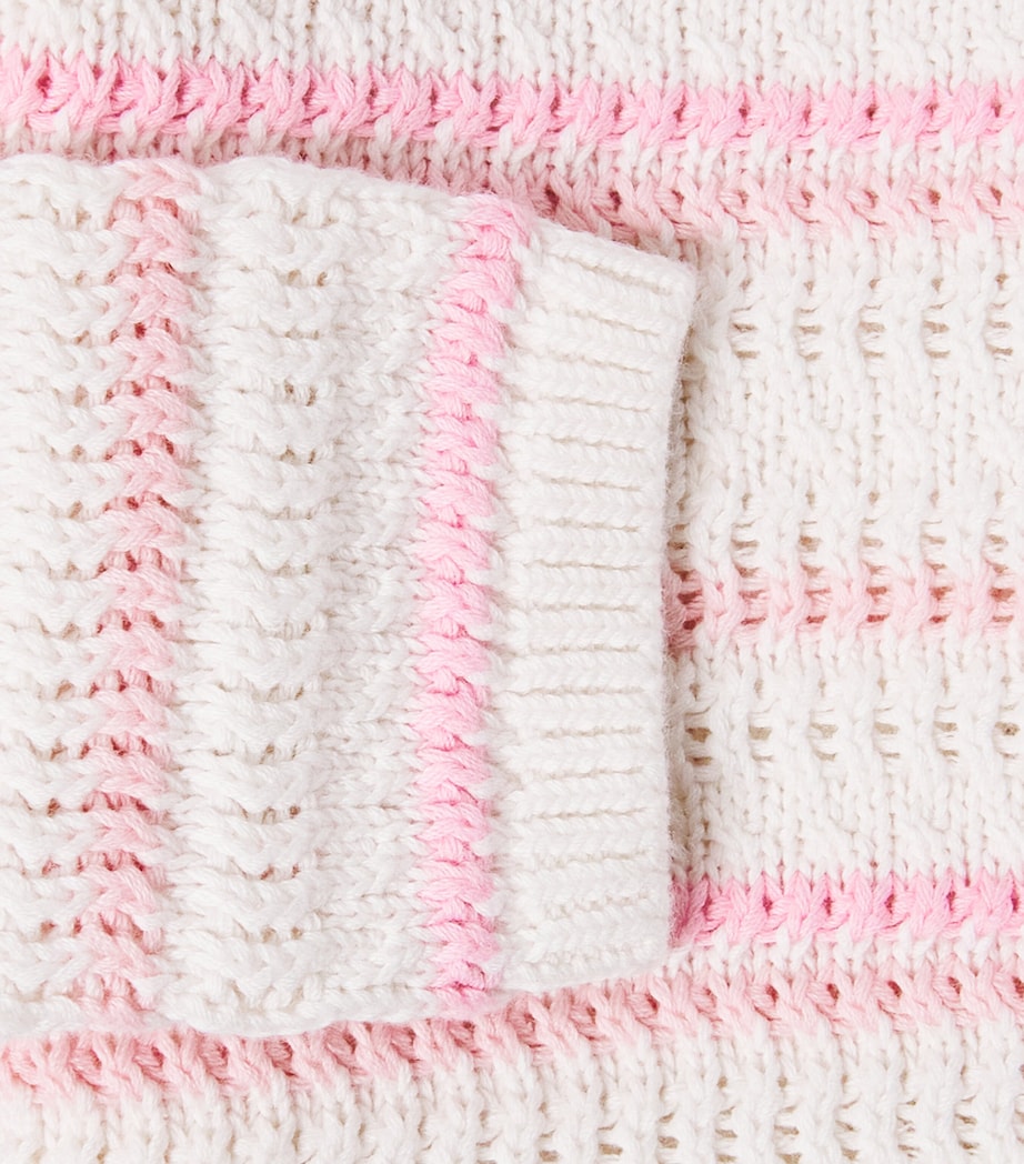 LoveShackFancy Crochet Amarilly Cardigan (2-6 Years) Marstmarbella Stripe Image 3