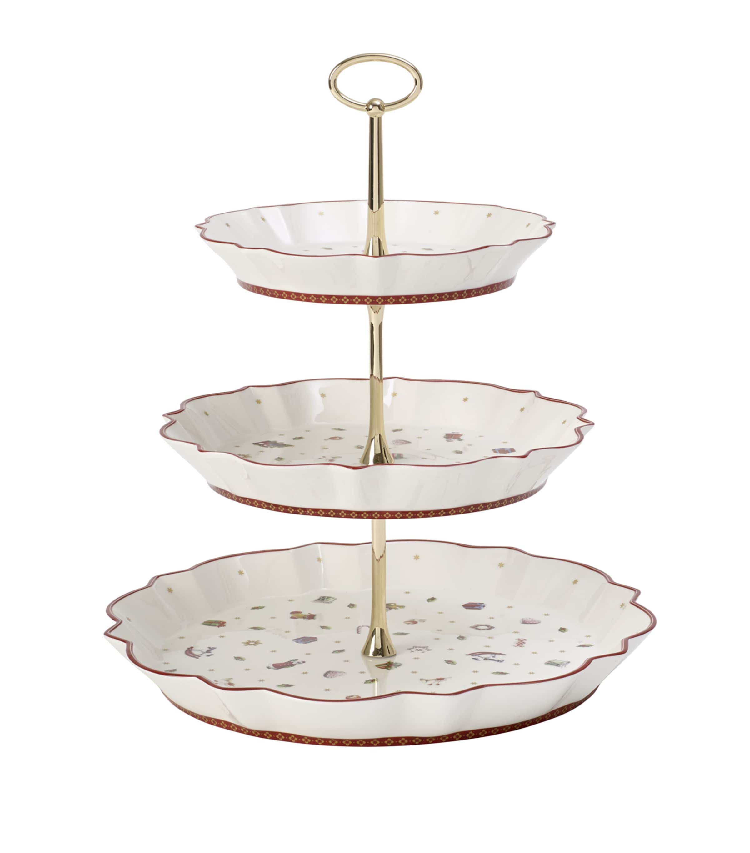Villeroy & Boch Toy's Delight Tray Stand (33cm) | Christmas | Tableware | Dinnerware | Dining | Serveware | Cake Stands | Designers | Villeroy Boch
