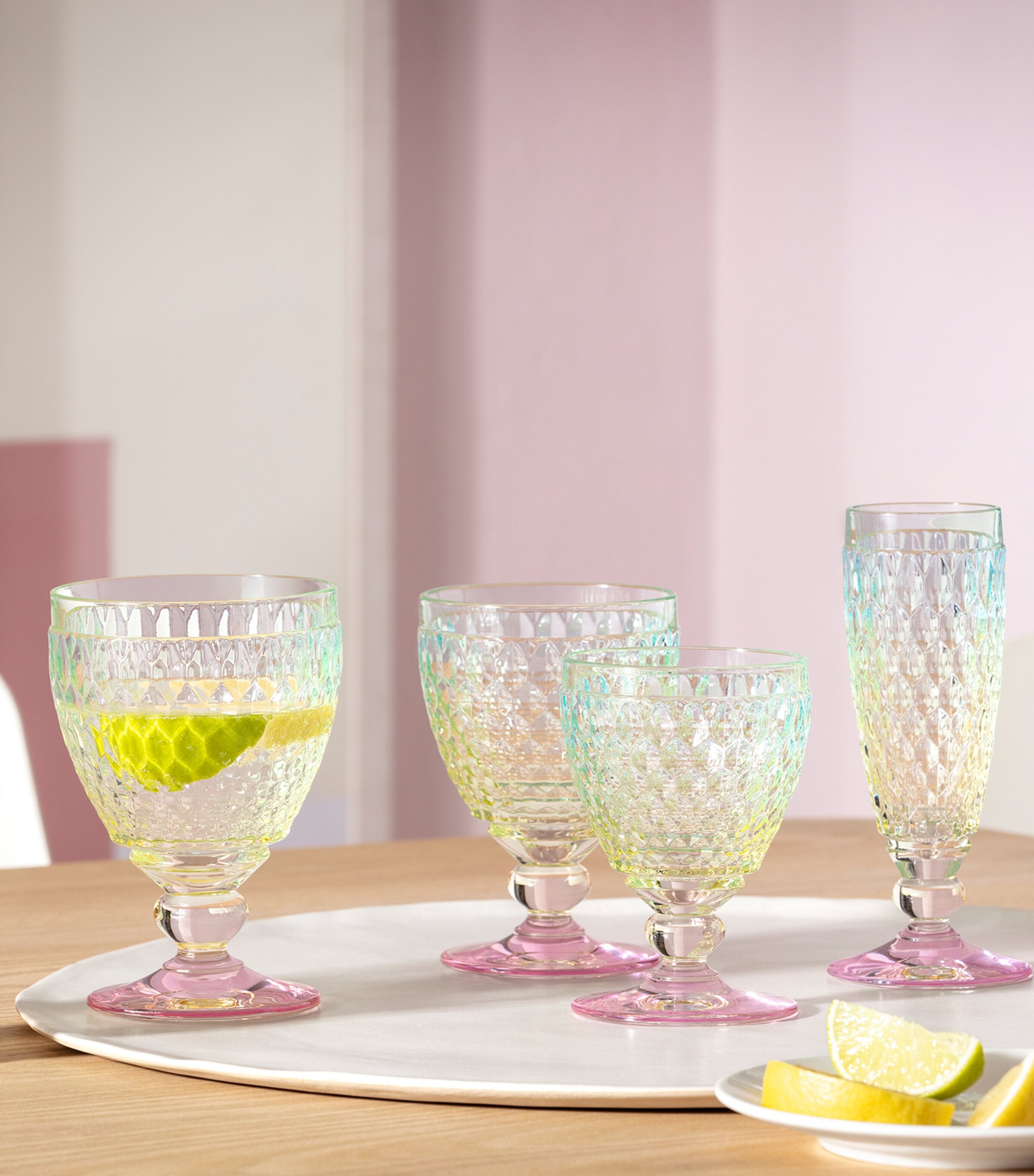 Set of 4 Boston Pearl Tumblers (200ml) MULTI Image 4