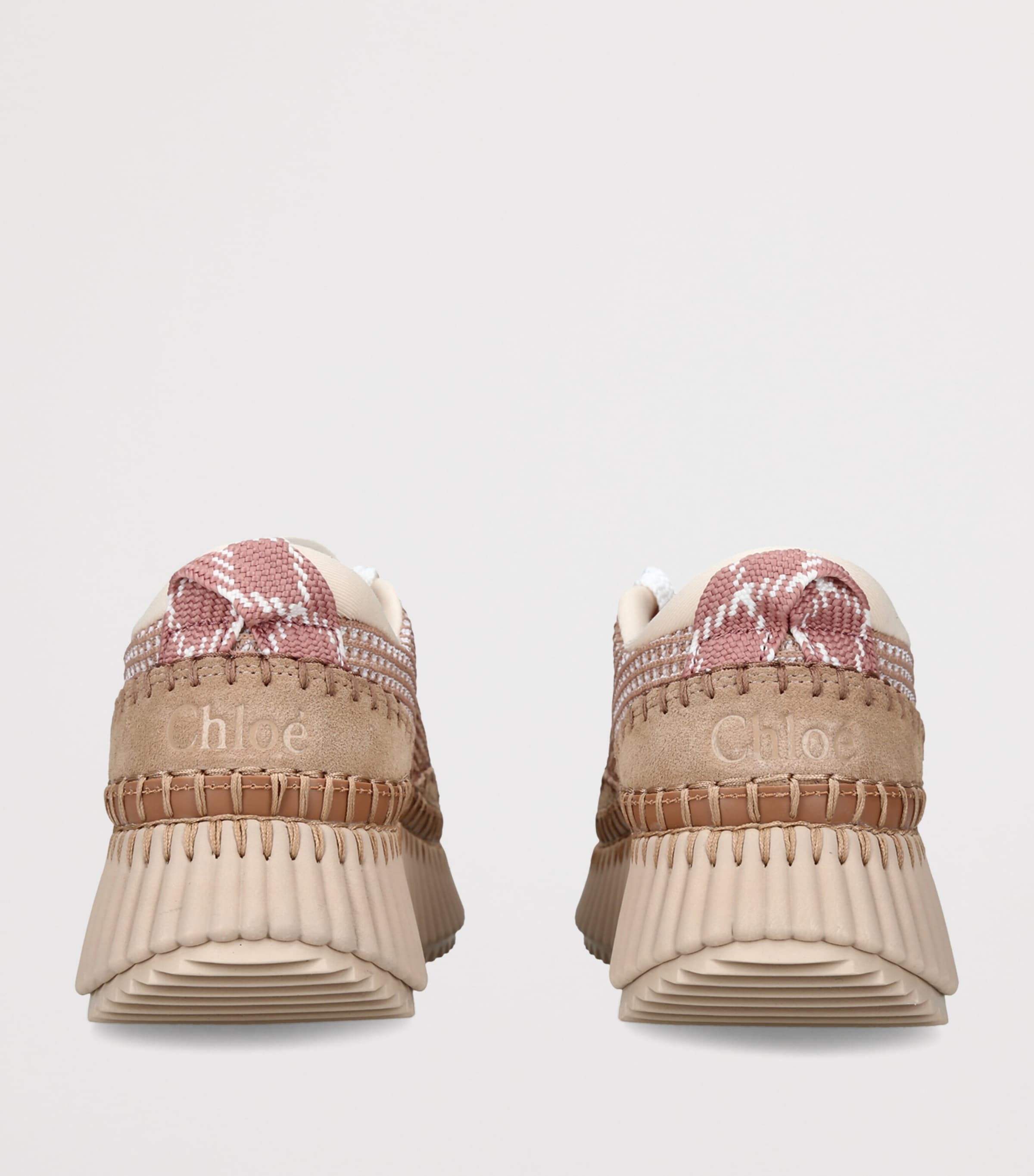 Chloé Nama Runner Sneakers Blush Image 2