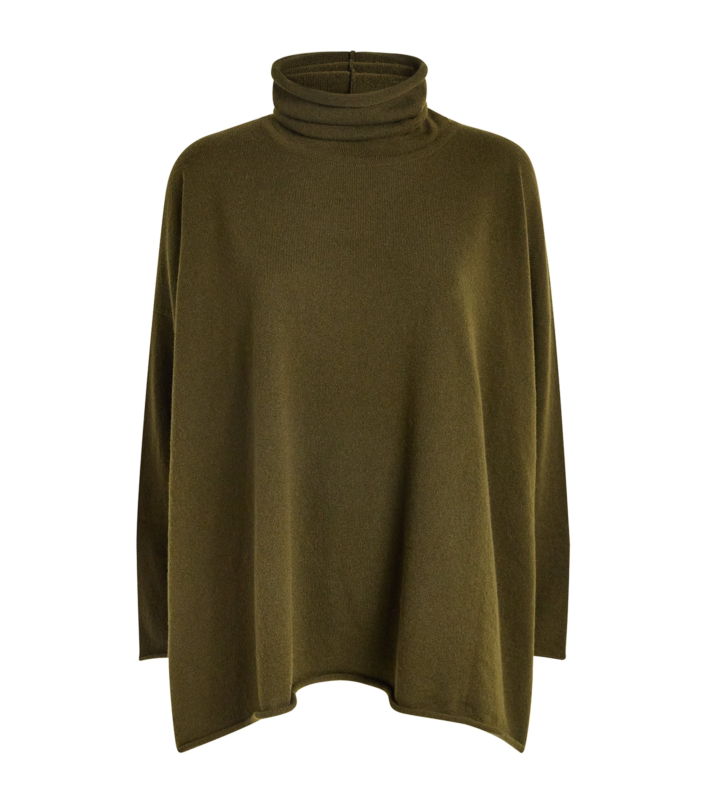 Eskandar Womens Cashmere Rollneck Sweater Lodenbronz Image 1