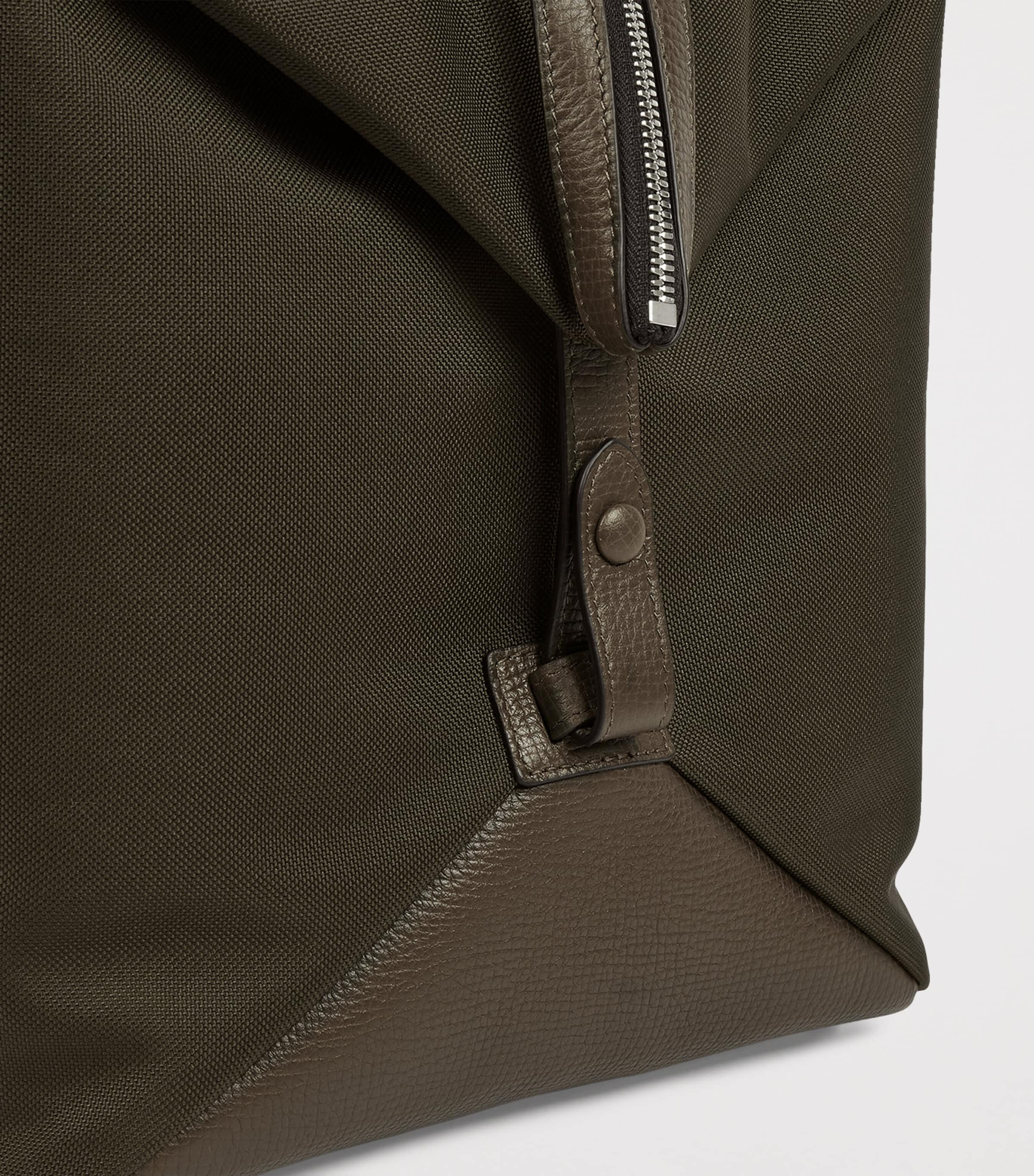 Smythson Canvas Norton Travel Bag Dark Moss Image 7
