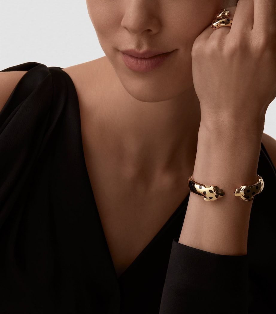 Yellow Gold, Tsavorite Garnet and Onyx Panthère de Cartier Ring YELLOW GOLD Image 9