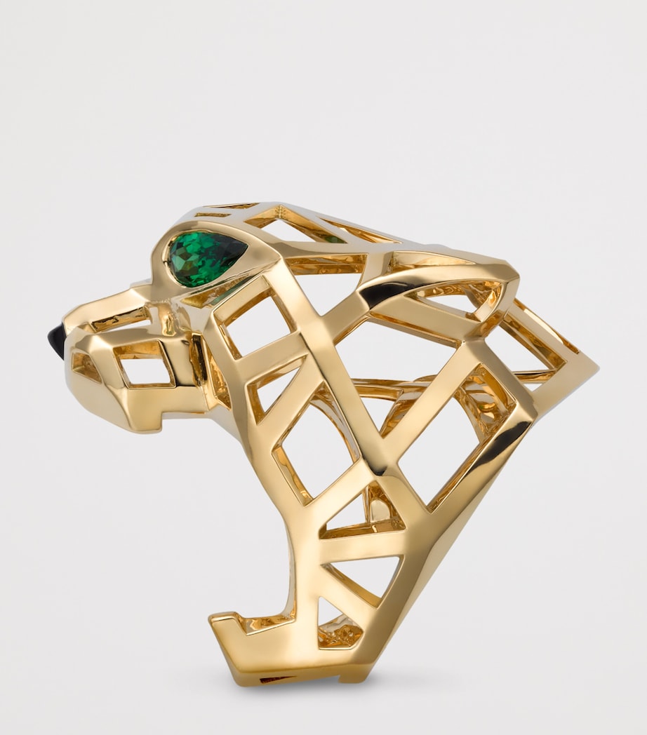 Cartier Yellow Gold, Tsavorite Garnet and Onyx Panthère de Cartier Ring Yellow Gold Image 7