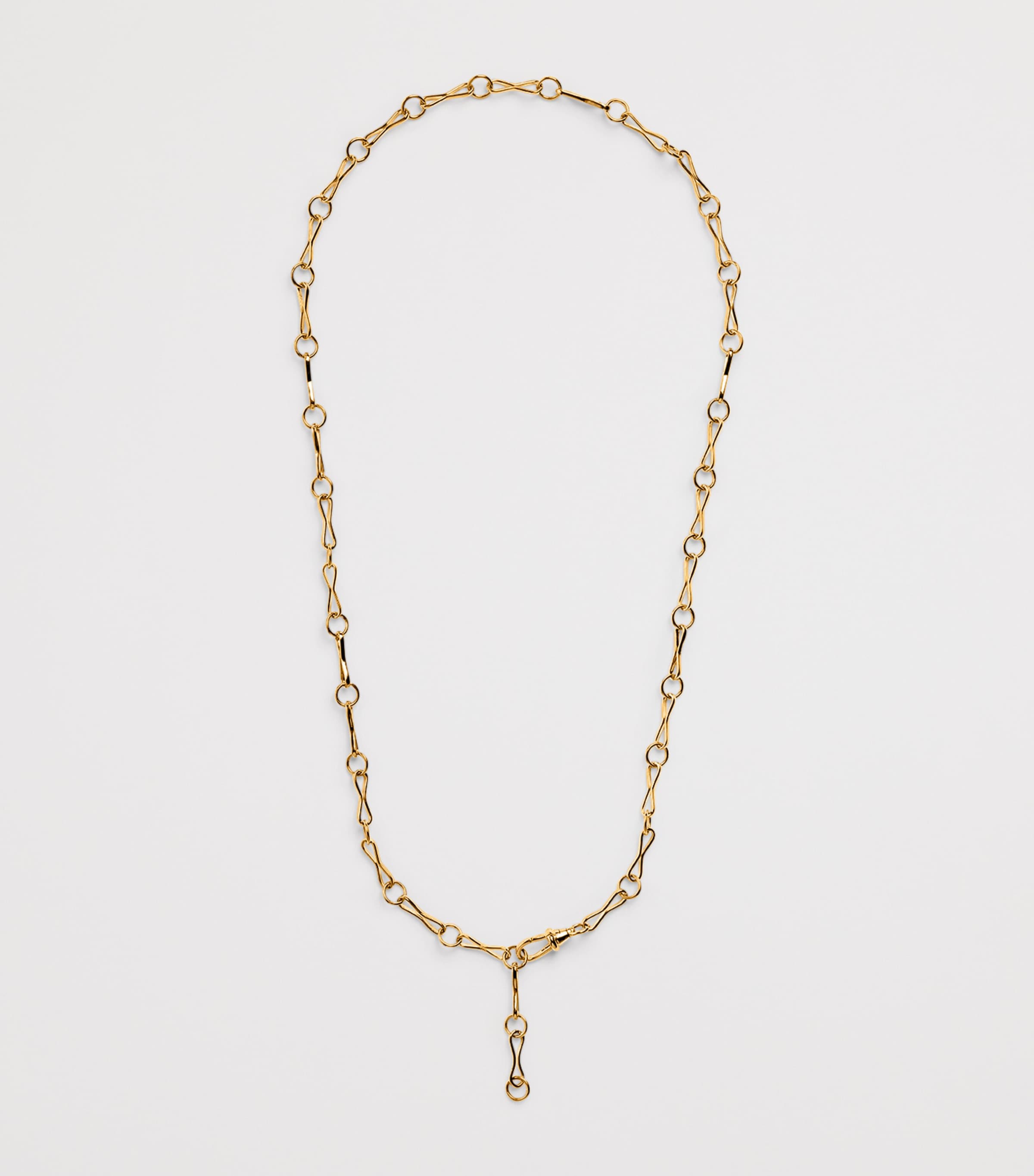 Yellow Gold Large Motif Chain Necklace YELLOW GOLD Image 3