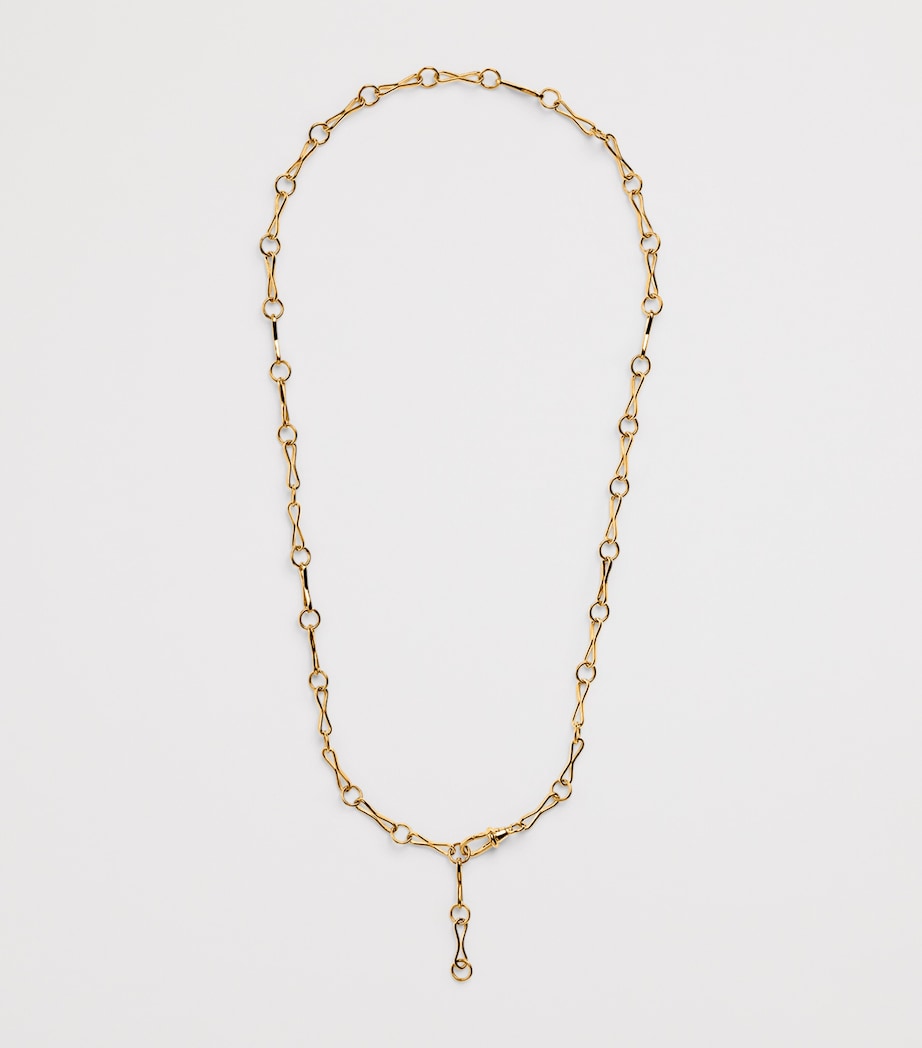 Yellow Gold Large Motif Chain Necklace YELLOW GOLD Image 3