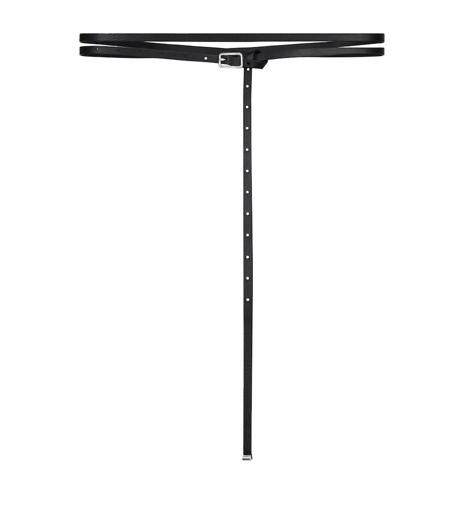 Givenchy Leather Longline Belt Black Image 1