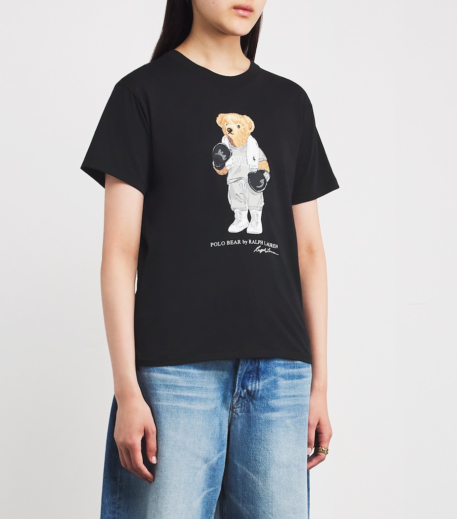 Cotton Polo Bear T-Shirt POLO BLACK Image 3