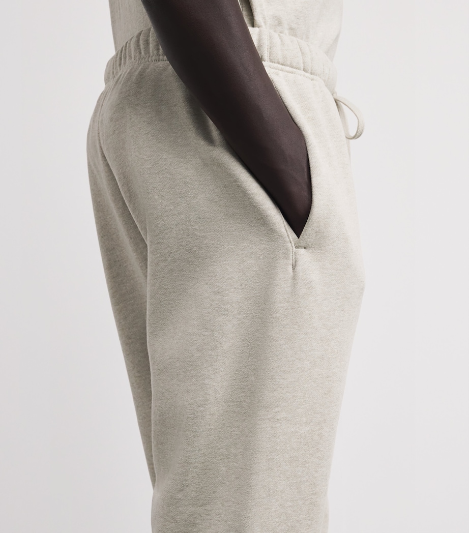 Cotton-Blend Logo Sweatpants HEATHER STONE Image 6