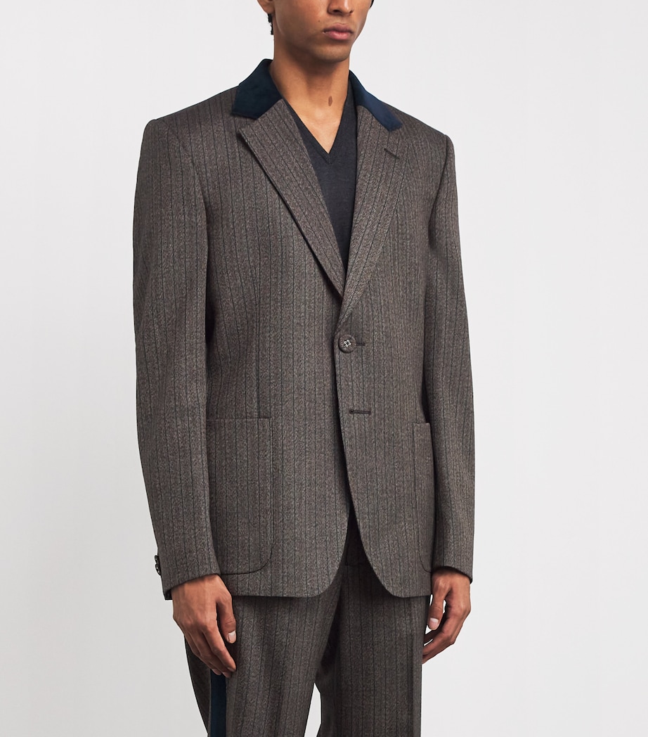 Wool-Blend Alto Blazer GREY STRIPE Image 3