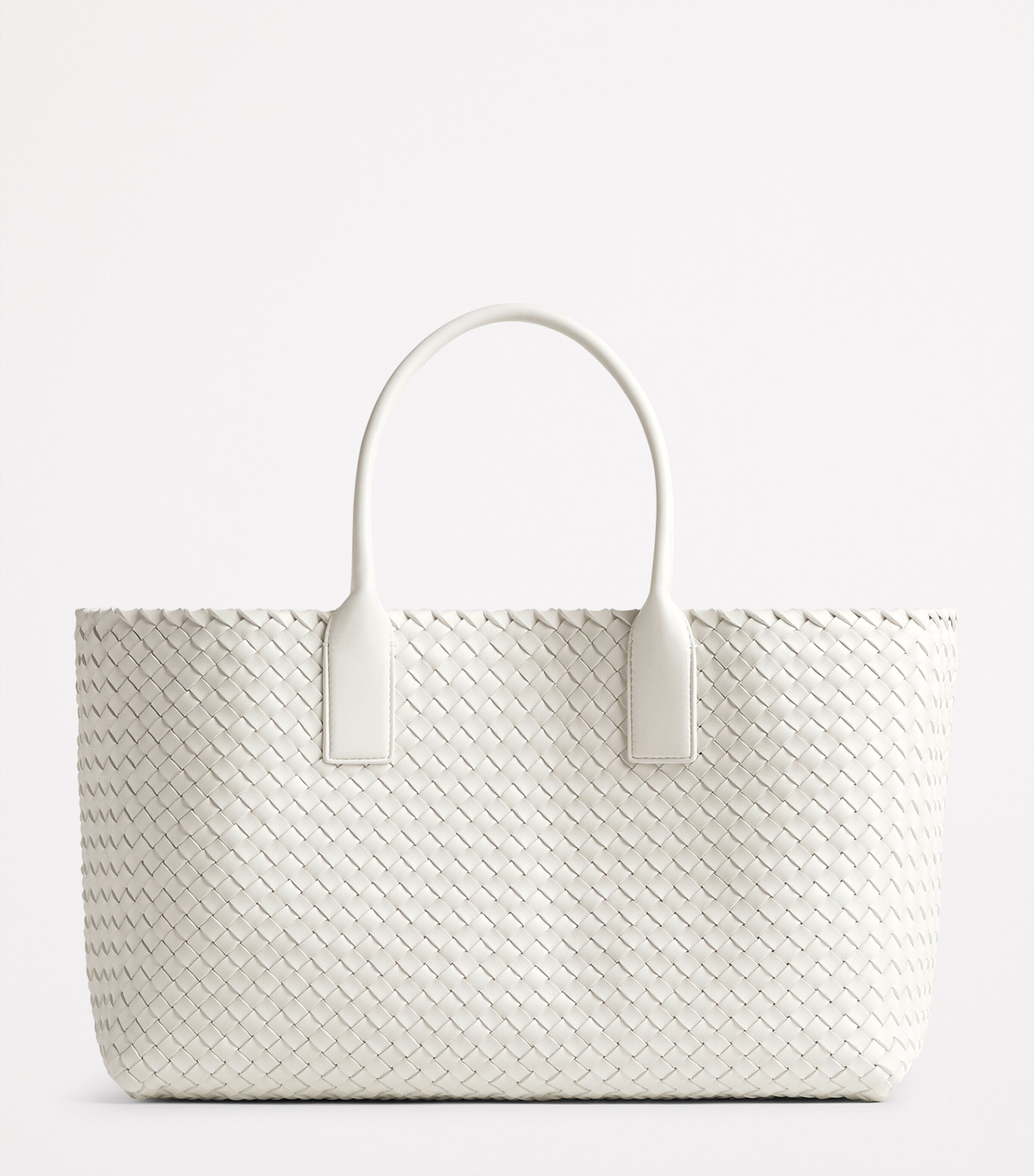 Bottega Veneta White Medium Leather Heart Cabat Tote Bag | Harrods US