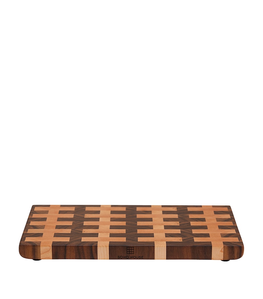 Small Wood Tyrell End Grain Board (29cm) NO COLOUR Image 1