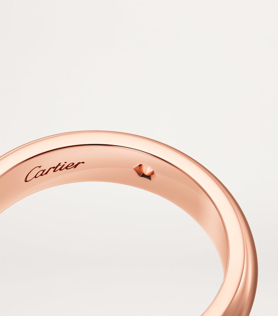 Rose Gold and Diamond C de Cartier Wedding Band ROSE GOLD Image 2