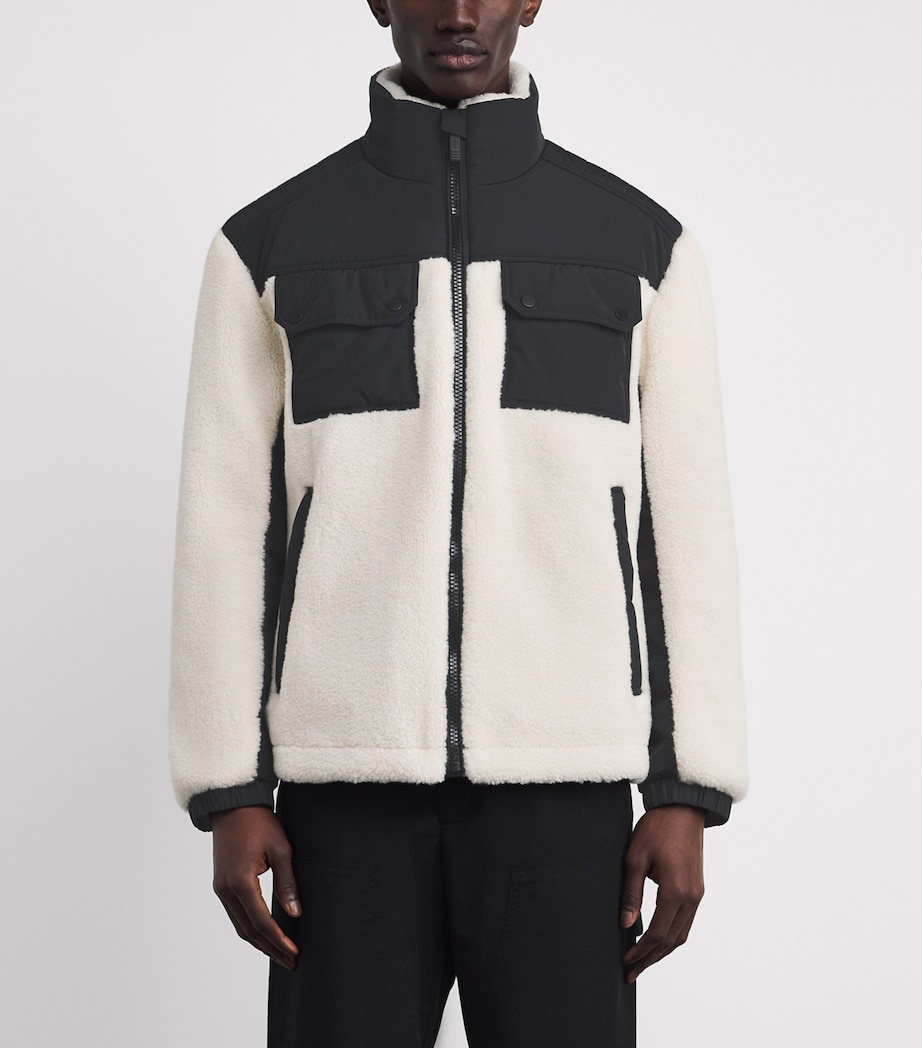 Faux Fur Flockoon Jacket 1091 DESERT/NOIR Image 3