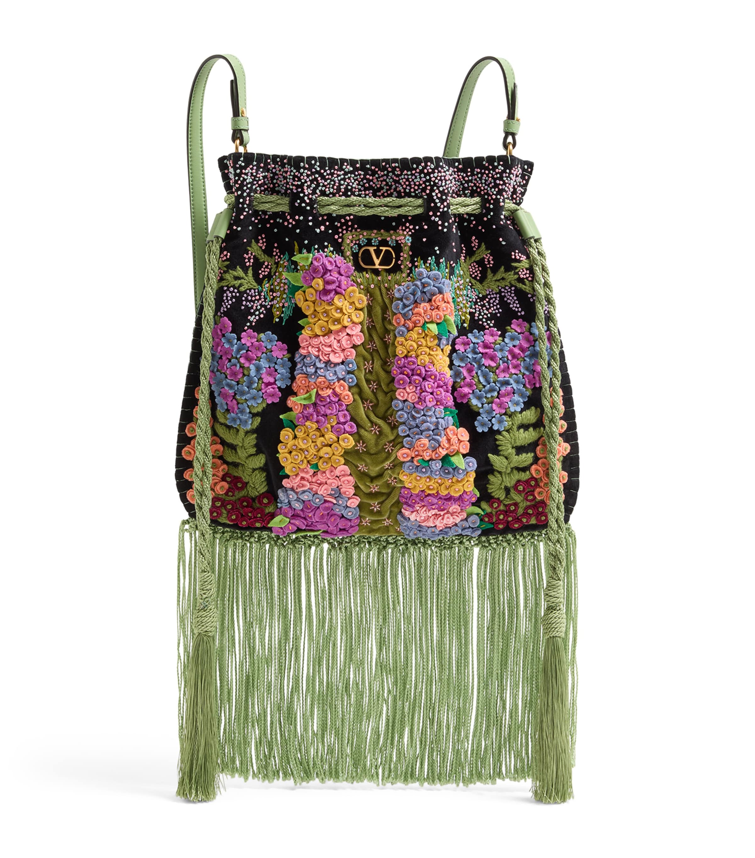 Valentino Embroidered Nellcôte Alice Shoulder Bag