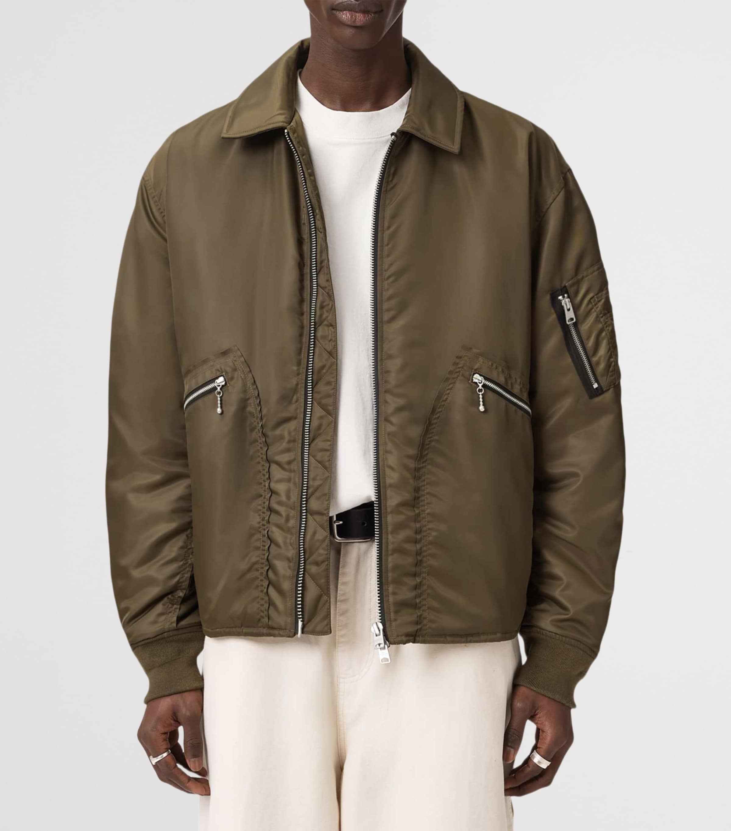 Fallon Bomber Jacket KHAKI BROWN Image 3