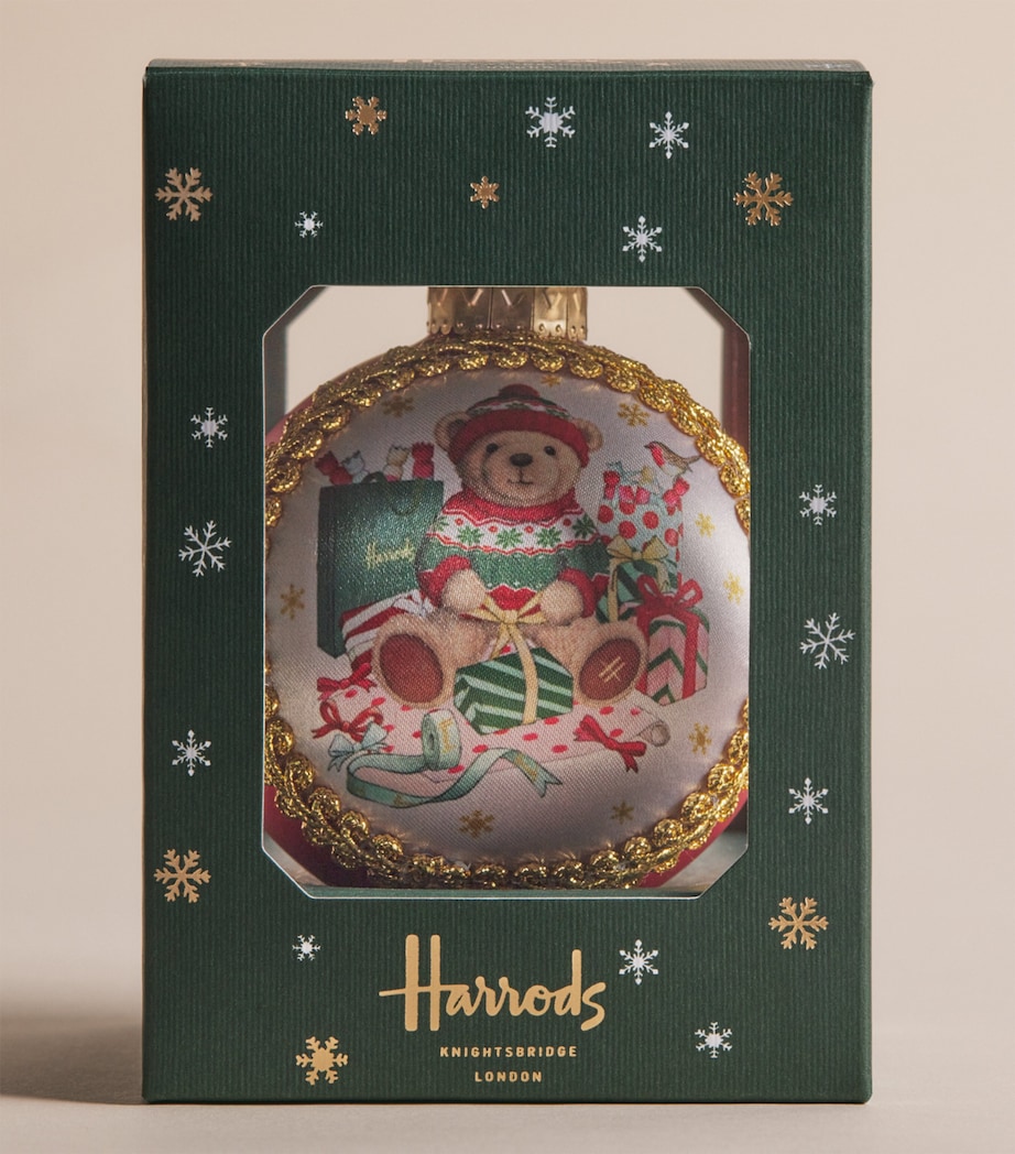 Harrods Harrods Bear Bauble Red Image 3