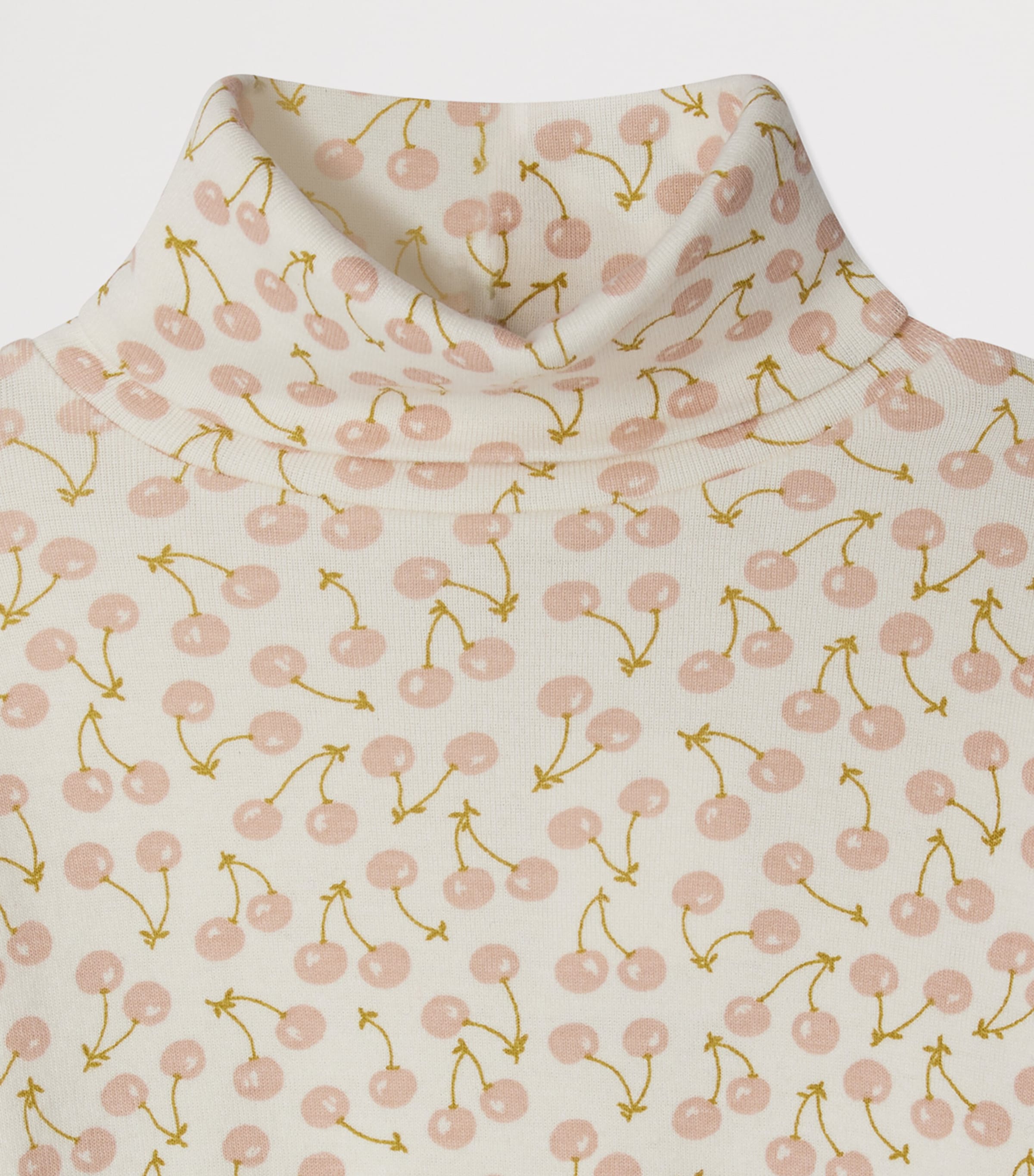 Organic Cotton Cherry Rollneck Sweater (4-8 Years) IMP ROSE FARD Image 3