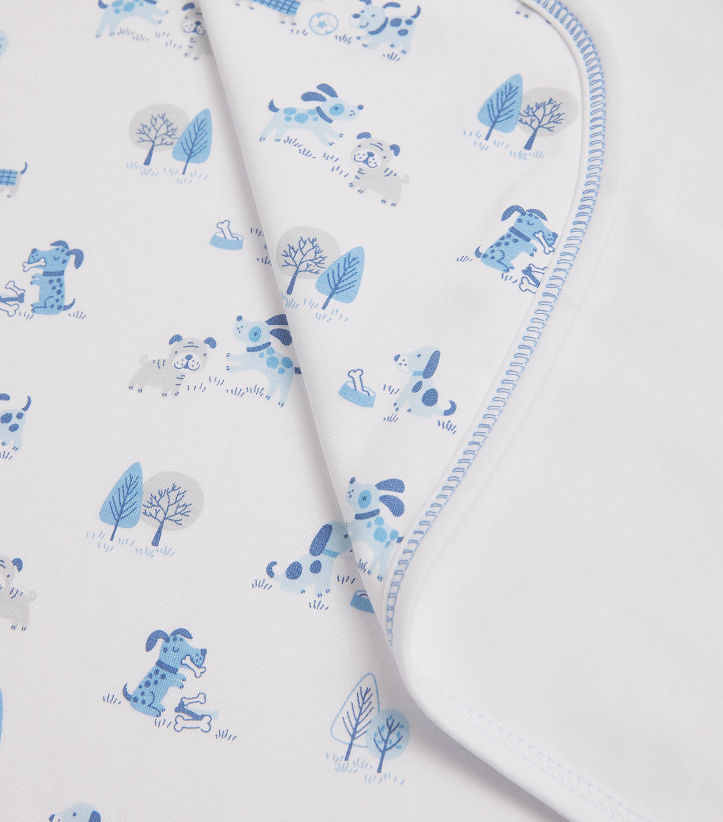 Cotton Puppy Park Fun Blanket (72cm x 66cm) K400BLUE Image 3