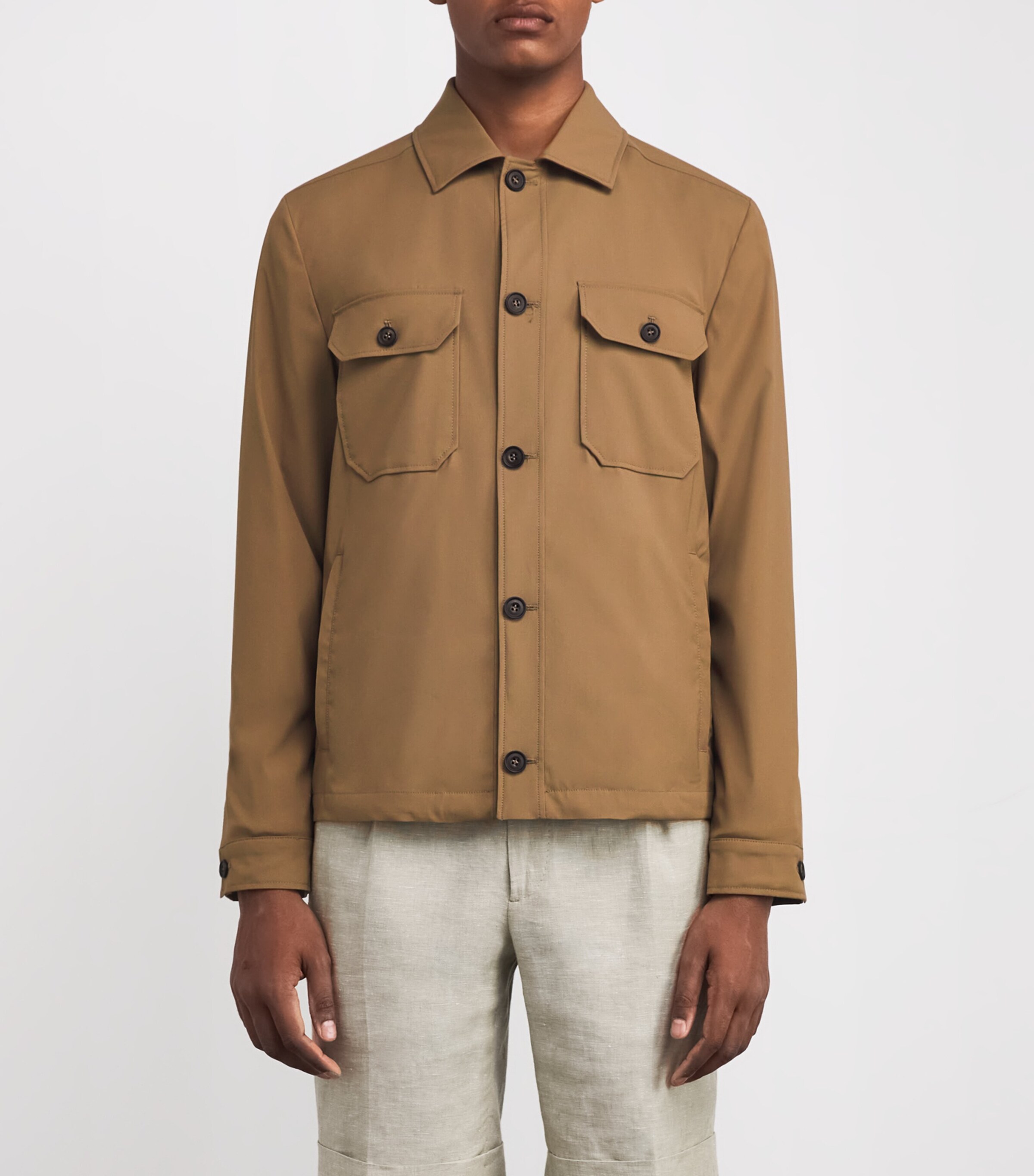 Virgin Wool-Blend Jacket 035 NATURAL / BEIGE Image 3