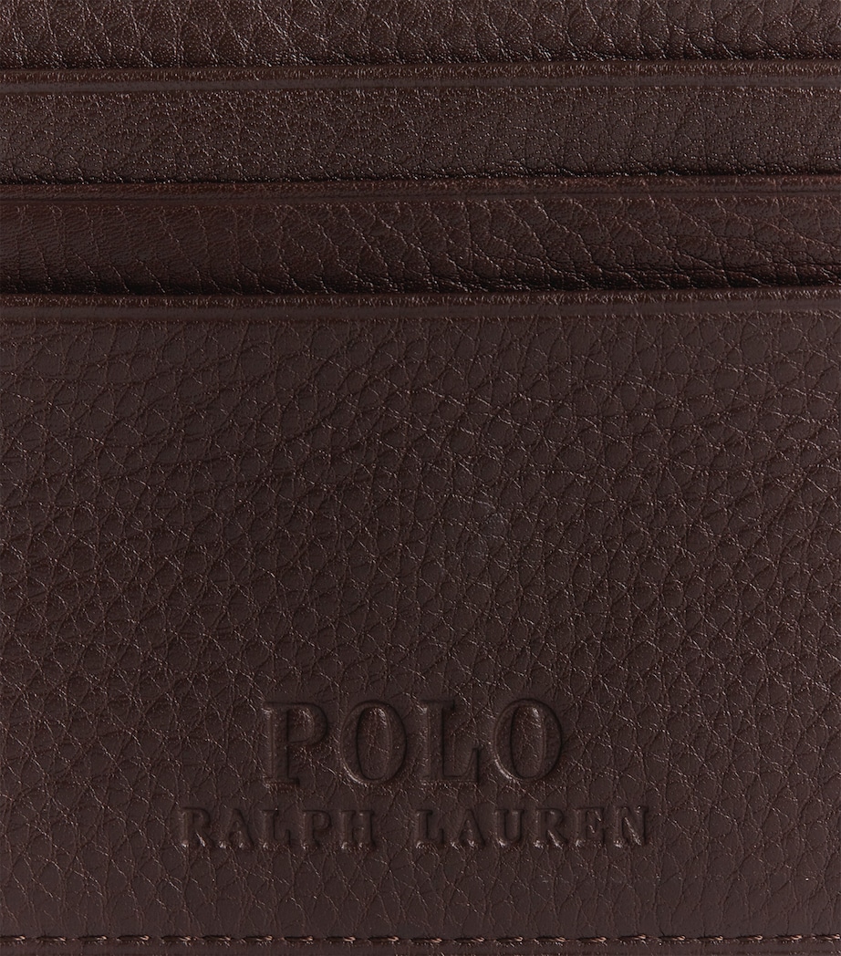 Leather Logo Card Holder BROWN Image 4