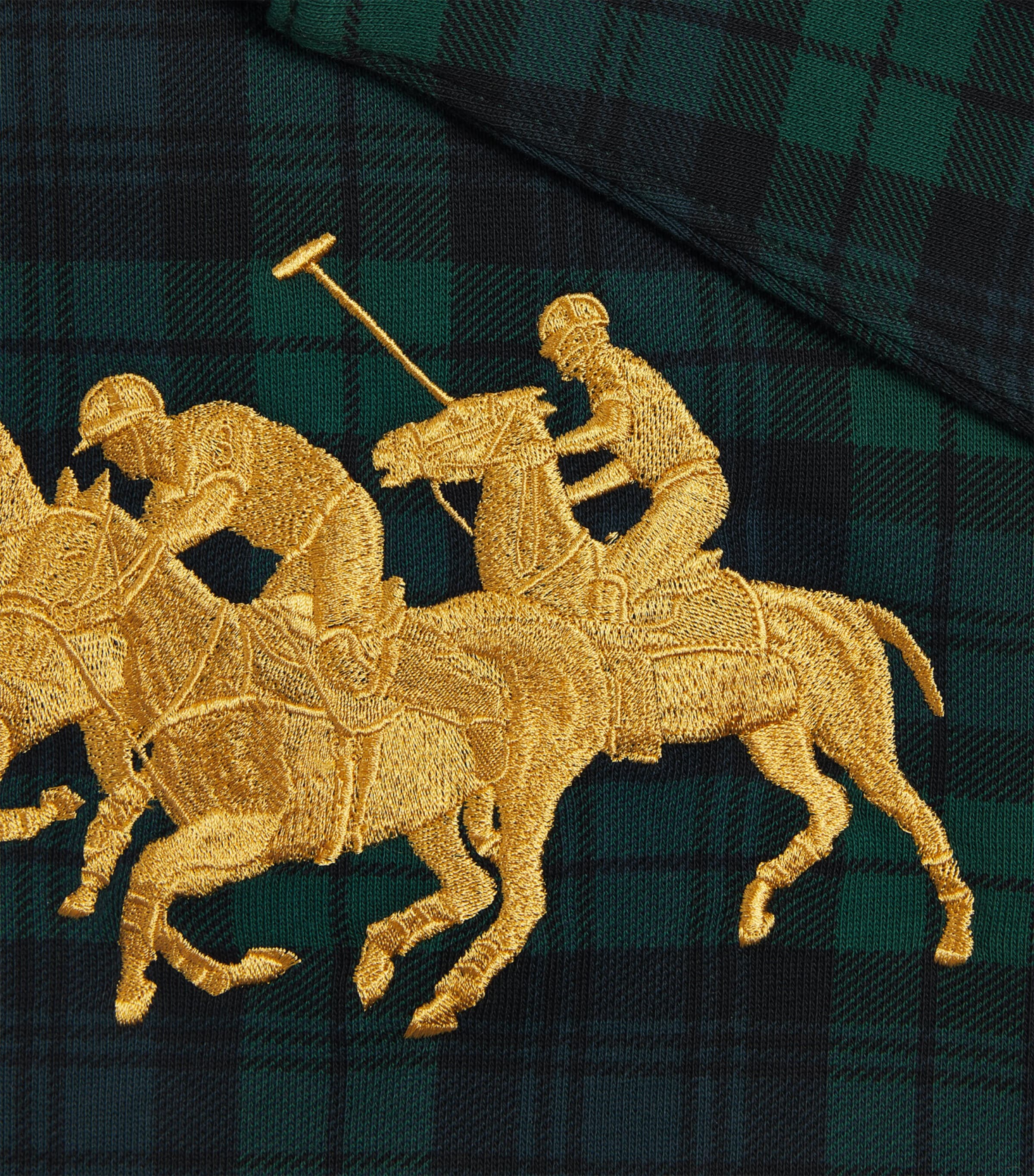 Ralph Lauren Kids Check Embroidered Polo Pony Hoodie (6-14 Years) — foto 3