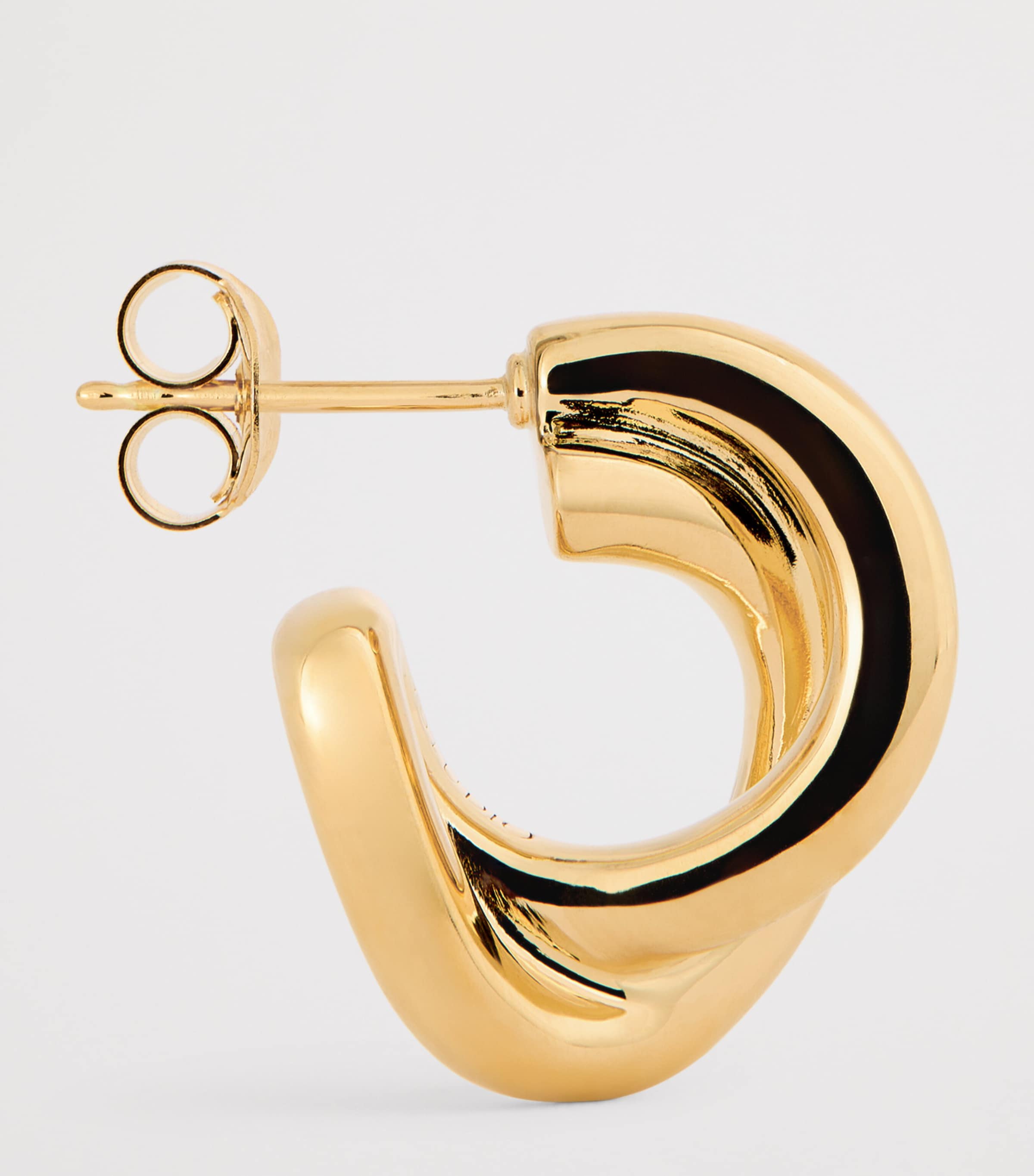 LIÉ STUDIO Gold-Plated The Diana Hoop Earrings Gold Image 4