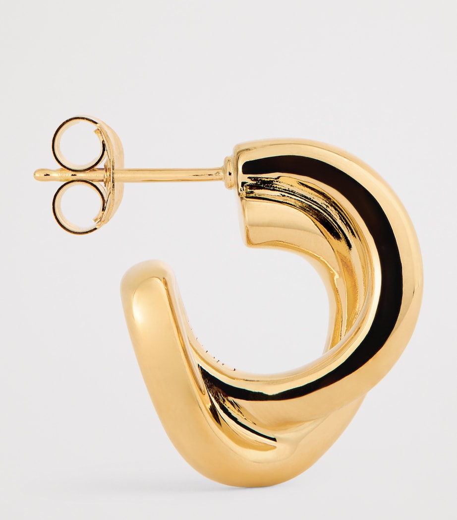 LIÉ STUDIO Gold-Plated The Diana Hoop Earrings Gold Image 4
