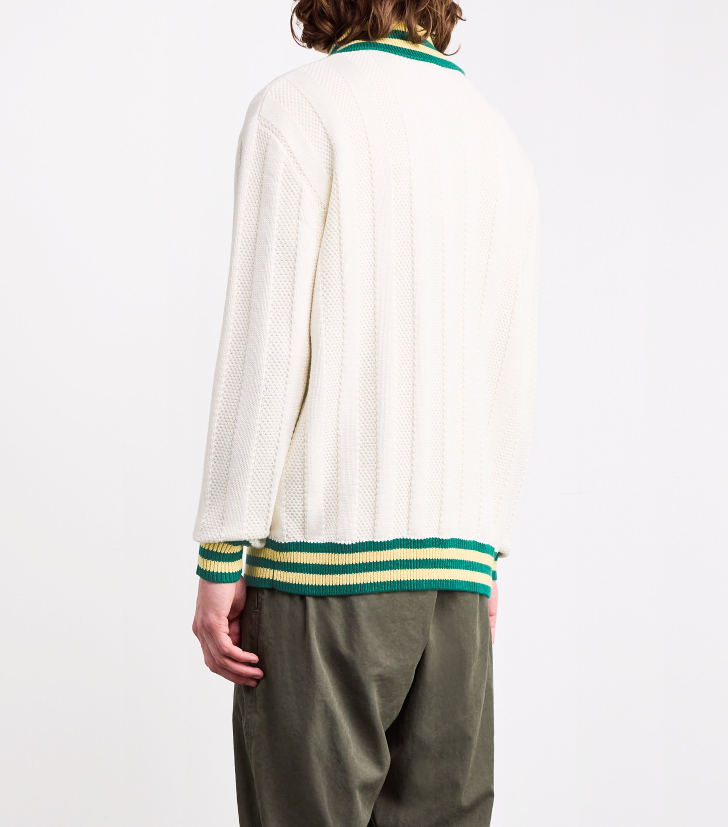DROLE DE MONSIEUR モヘア　カーディガン Drôle De Monsieur Wool-Cotton Zip-Up Cardigan | Harrods US
