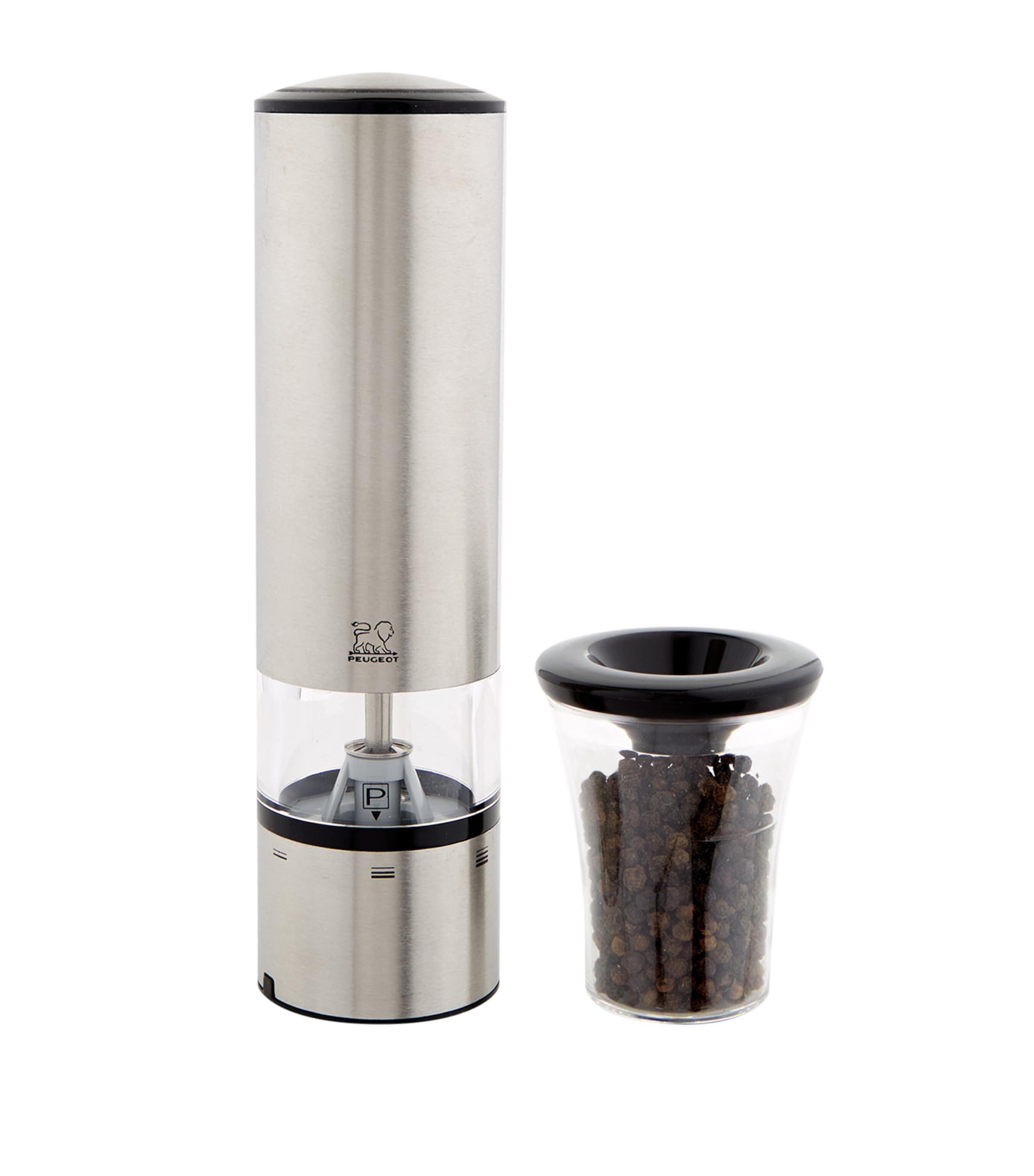 Peugeot Elis Sense Electric U'Select Pepper Mill (20cm) Silver Image 1